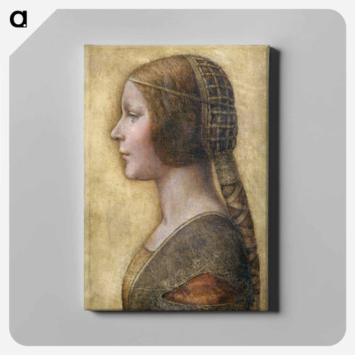 Profile of a Young Fiancée - レオナルド ダ ヴィンチ Canvas.
