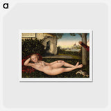 アートポストカード-The Nymph of the Spring
 - ルーカス クラナッハ Postcard.