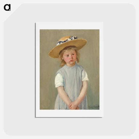 アートポストカード-Child in a Straw Hat - メアリー カサット Postcard.