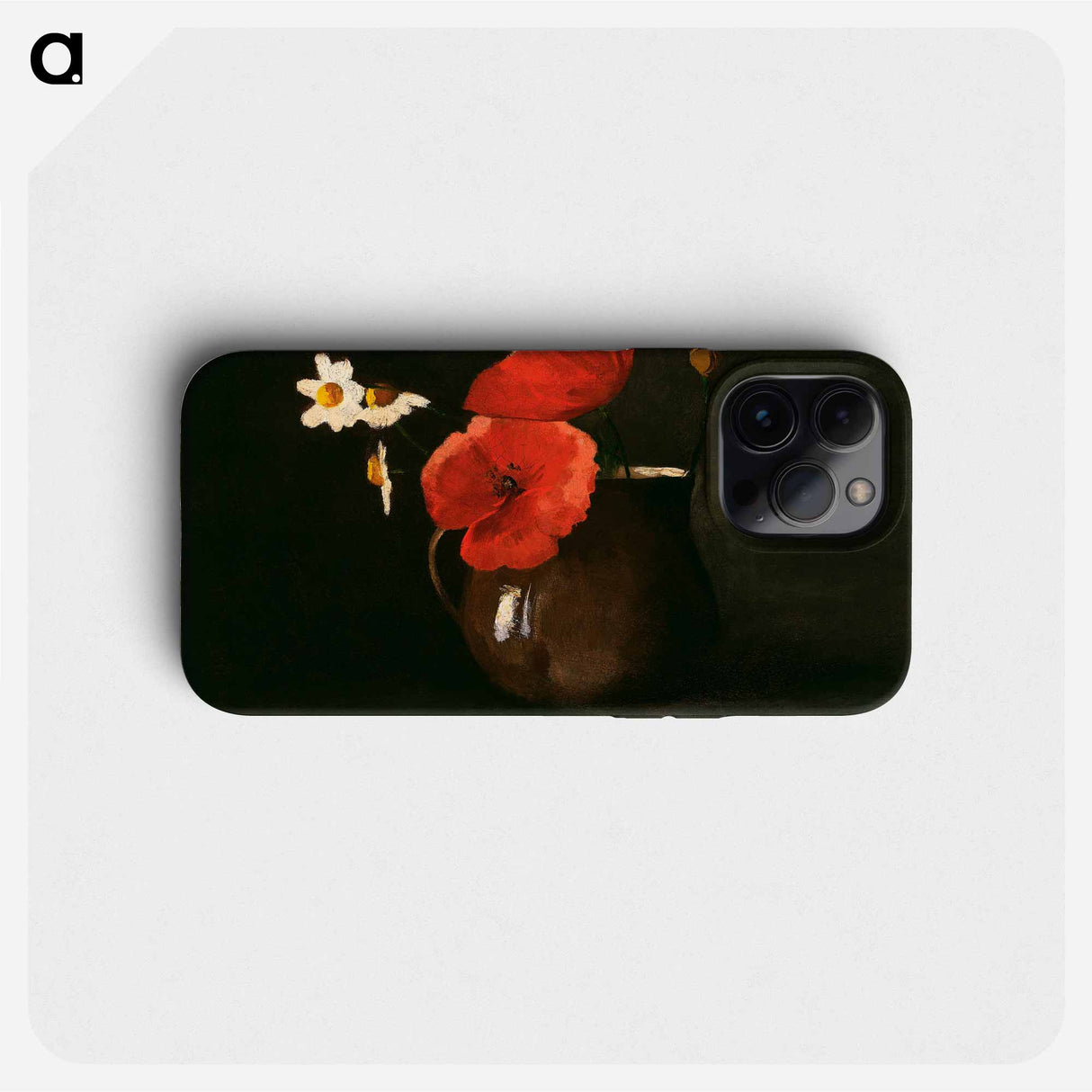 Poppies and Daisies - オディロン ルドン Phone Case.