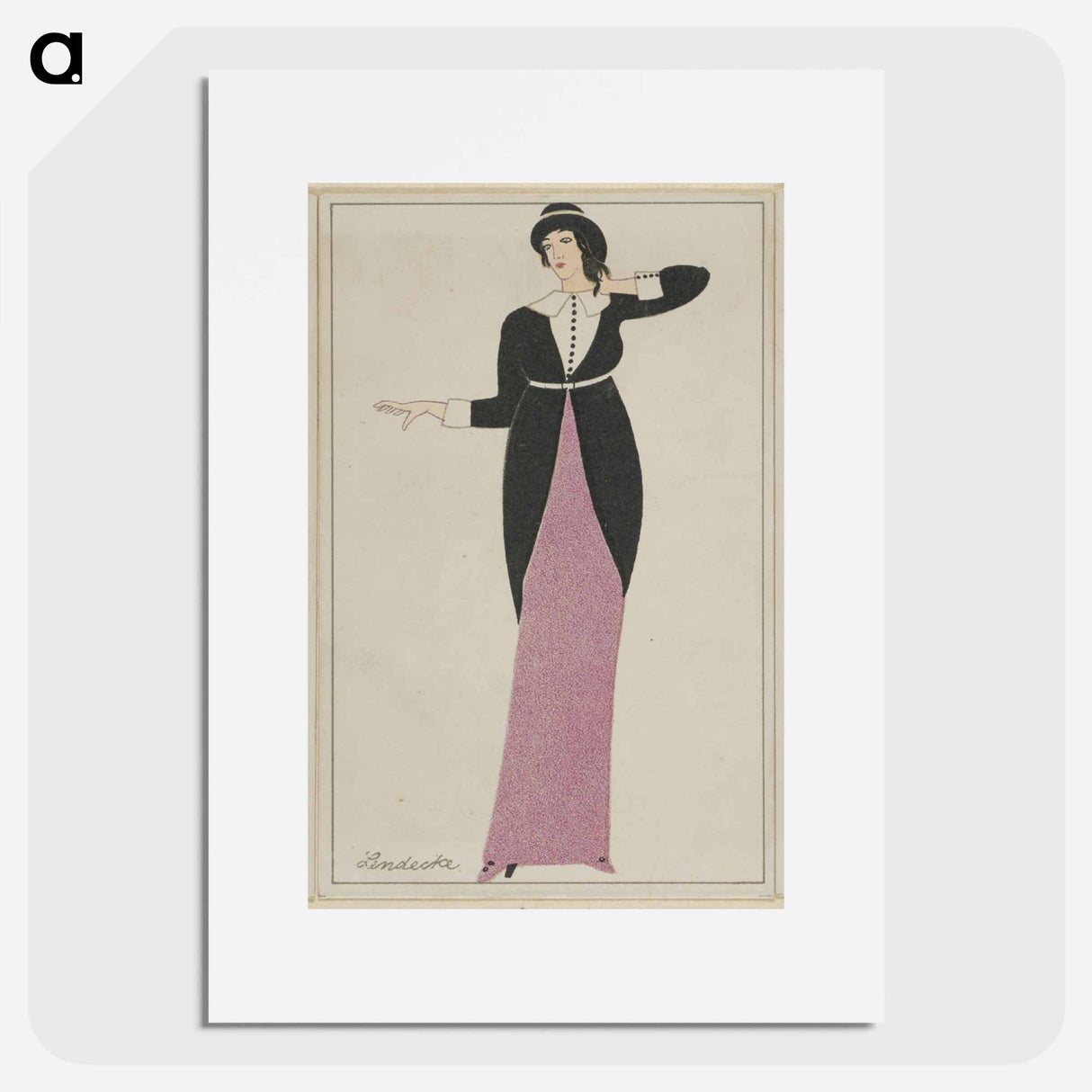 Fashion, Mode - オットー フリードリヒ カール レンデッケ Poster.