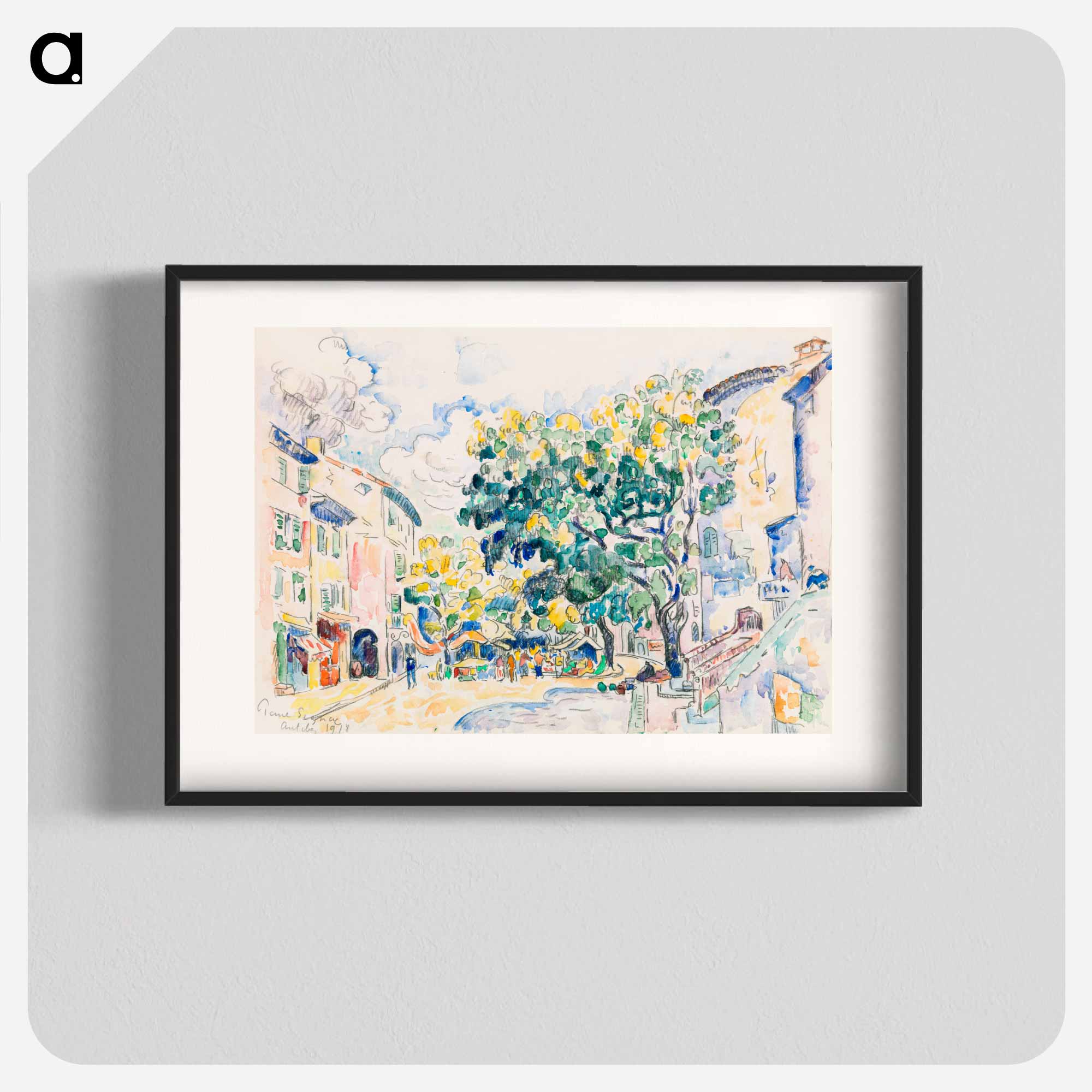 ⭐️アンドリュープライス　リトグラフ　マドリード植物園　風景画　美術品　インテリア ⭐️アンドリュープライス リトグラフ マドリード植物園 風景画