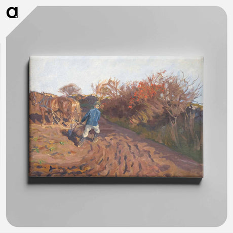 アートパネル-The plowman turns
 - ピーター ハンセン Canvas.