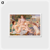 アートポストカード-The Large Bathers - ピエール オーギュスト ルノワール Postcard.