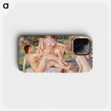 The Large Bathers - Pierre Auguste Renoir Phone Case.