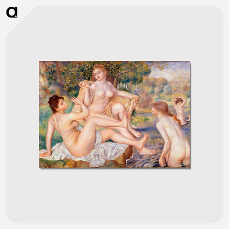 アートポストカード-The Large Bathers - ピエール オーギュスト ルノワール Postcard.