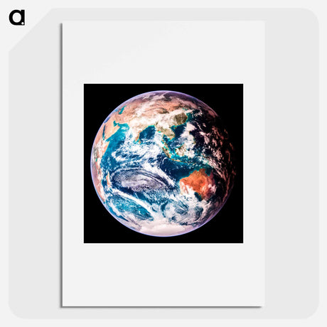 アートポスター-Earth Globe and Atmospheric Haze
 - 地球 Poster.