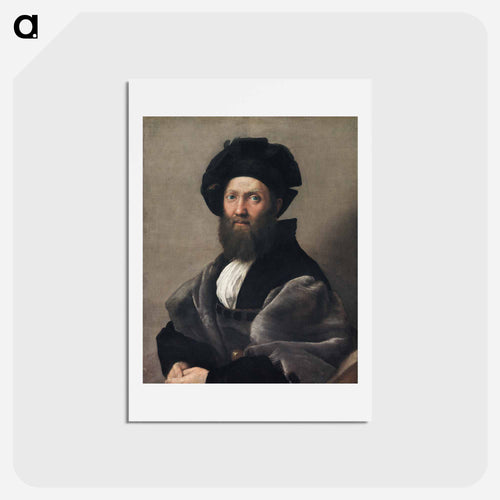 Raphael's Portrait of Baldassarre Castiglione - Raffaello Santi Postcard.