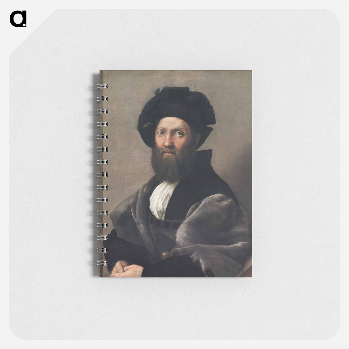 Raphael's Portrait of Baldassarre Castiglione - ラファエロ サンティ Memo.