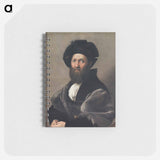 Raphael's Portrait of Baldassarre Castiglione - ラファエロ サンティ Memo.