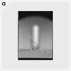 アートポストカード-Gas Tank, Oklahoma City Oil Field
 - ラッセル リー Postcard.