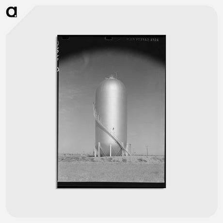 アートポストカード-Gas Tank, Oklahoma City Oil Field
 - ラッセル リー Postcard.