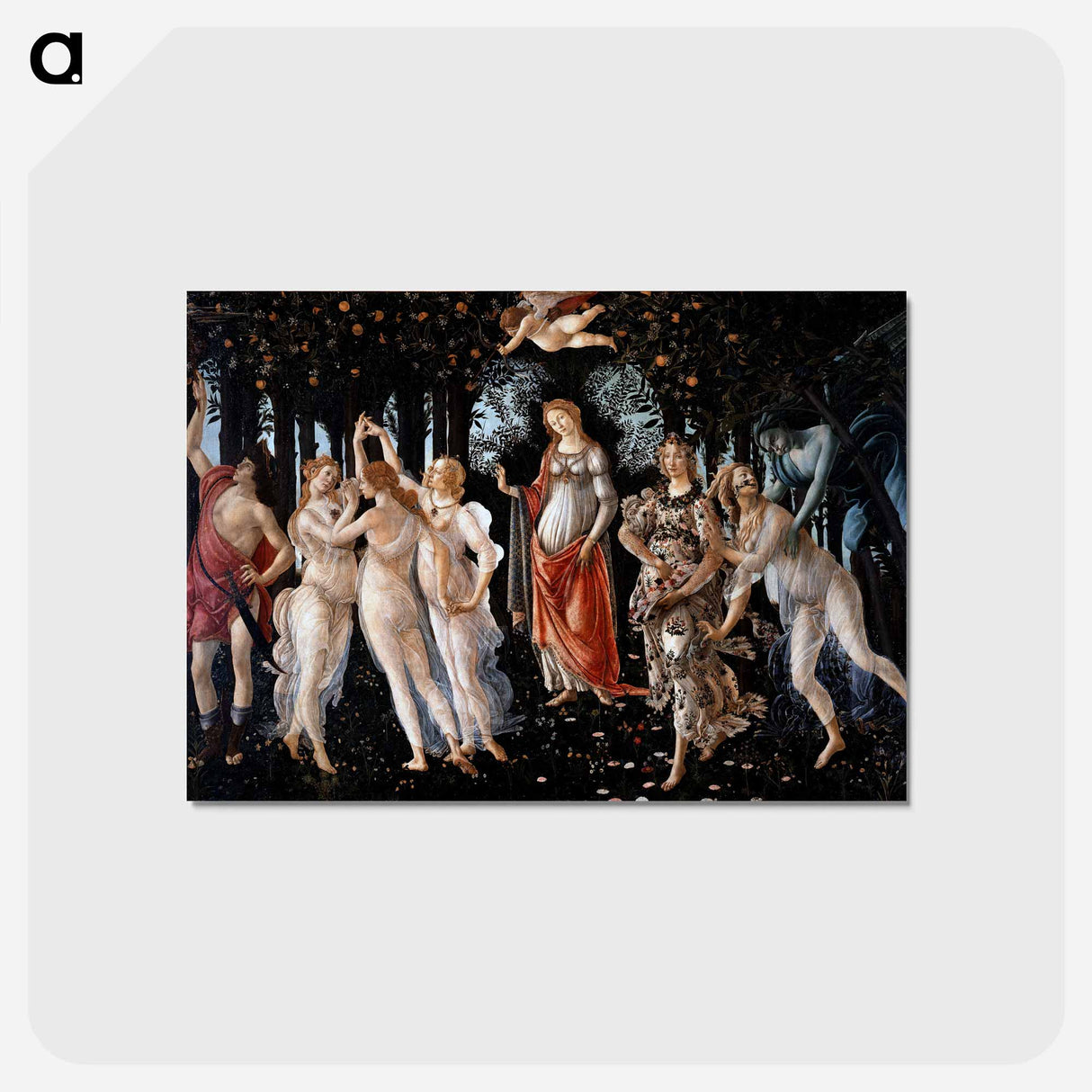 アートポストカード-Primavera - サンドロ ボッティチェッリ Postcard.