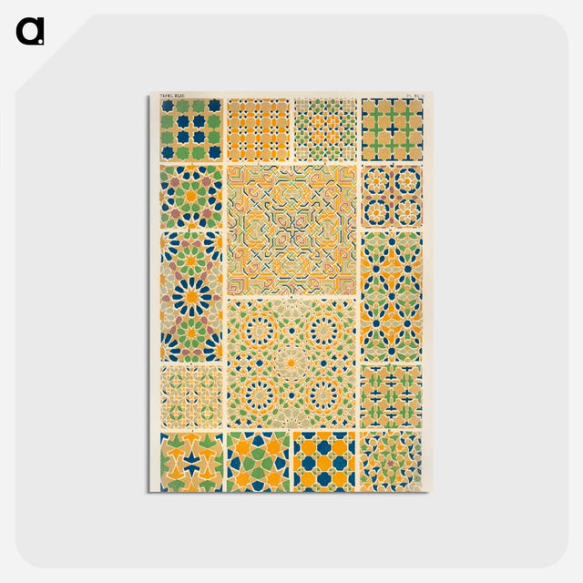アートポストカード-Nineteenth-Century Ornament Pattern
 - 装飾の文法 Postcard.