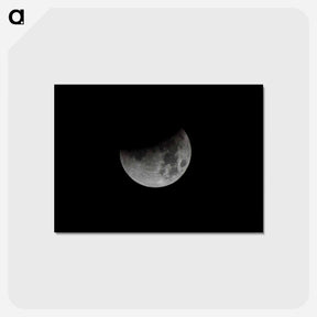 アートポストカード-Super Blue Blood Moon Eclipse
 - ムーン Postcard.