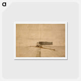 アートポストカード-Drawing for The Pair Oared Shell - トーマス エイキンズ Postcard.
