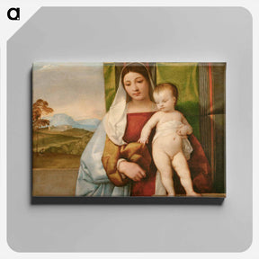 アートパネル-The Gipsy Madonna - ティツィアーノ ヴェチェッリオ Canvas.