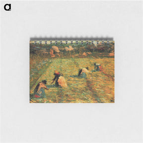 アートメモ帳-Farmers at work (Risaiole) - ウンベルト ボッチョーニ  Memo.