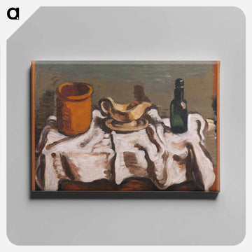 Still Life with a Jar, a Sauceboat and a Bottle - Wilhelm Lundström Canvas.