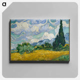 Wheat Field with Cypresses - Vincent van Gogh Canvas.