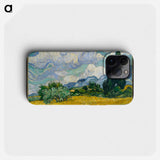 Wheat Field with Cypresses - フィンセント ファン ゴッホ Phone Case.