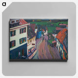 View from the window of the Griesbräu - Wassily Kandinsky Canvas.