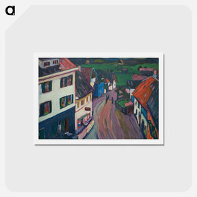 アートポストカード-View from the window of the Griesbräu - ワシリー カンディンスキー Postcard.
