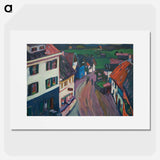 View from the window of the Griesbräu - Wassily Kandinsky Poster.