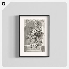 アートポスター-Vase of Flowers - ウィレム ヴァン リーン Poster.