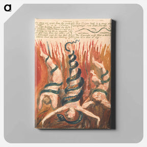 アートパネル-The First Book of Urizen, Plate 7 - ウィリアム ブレイク Canvas.
