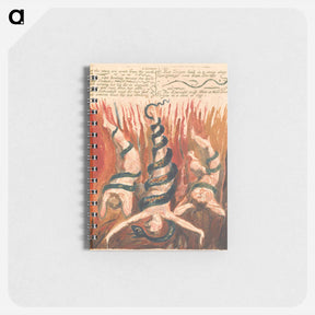 アートメモ帳-The First Book of Urizen, Plate 7 - ウィリアム ブレイク Memo.