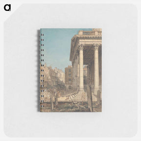 アートメモ帳-The Portico of St. Martin-in-the-Fields - ウィリアム ヘンリー ハント Memo.