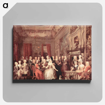 Wanstead Assembly at Wanstead_ House - ウィリアム ホガース Canvas.