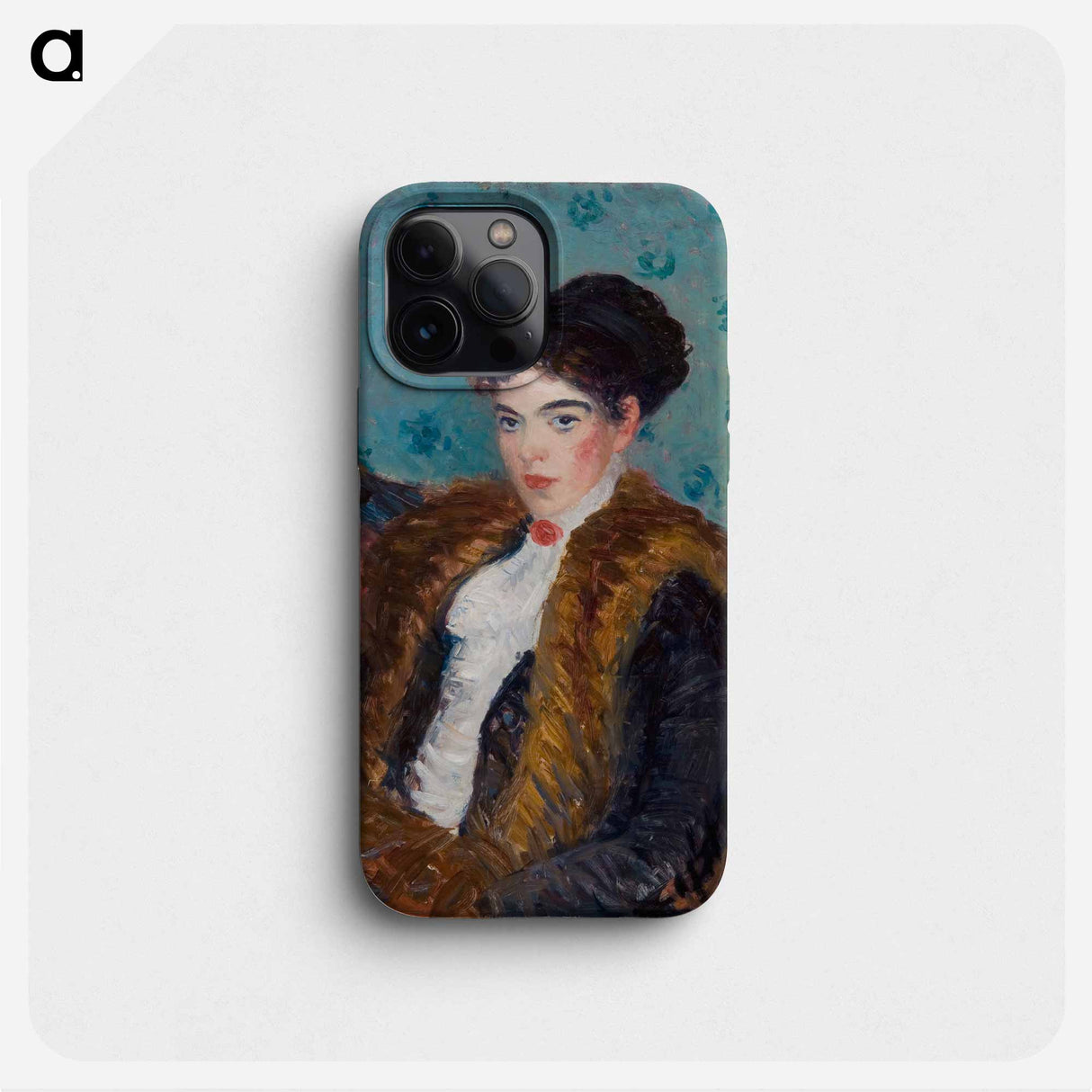 Girl with Fox Furs - ウィリアム ジェームス グラッケンズ Phone Case.