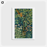 アートポストカード-Cock Pheasant - ウィリアム モリス Postcard.