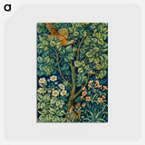 アートポストカード-Cock Pheasant - ウィリアム モリス Postcard.