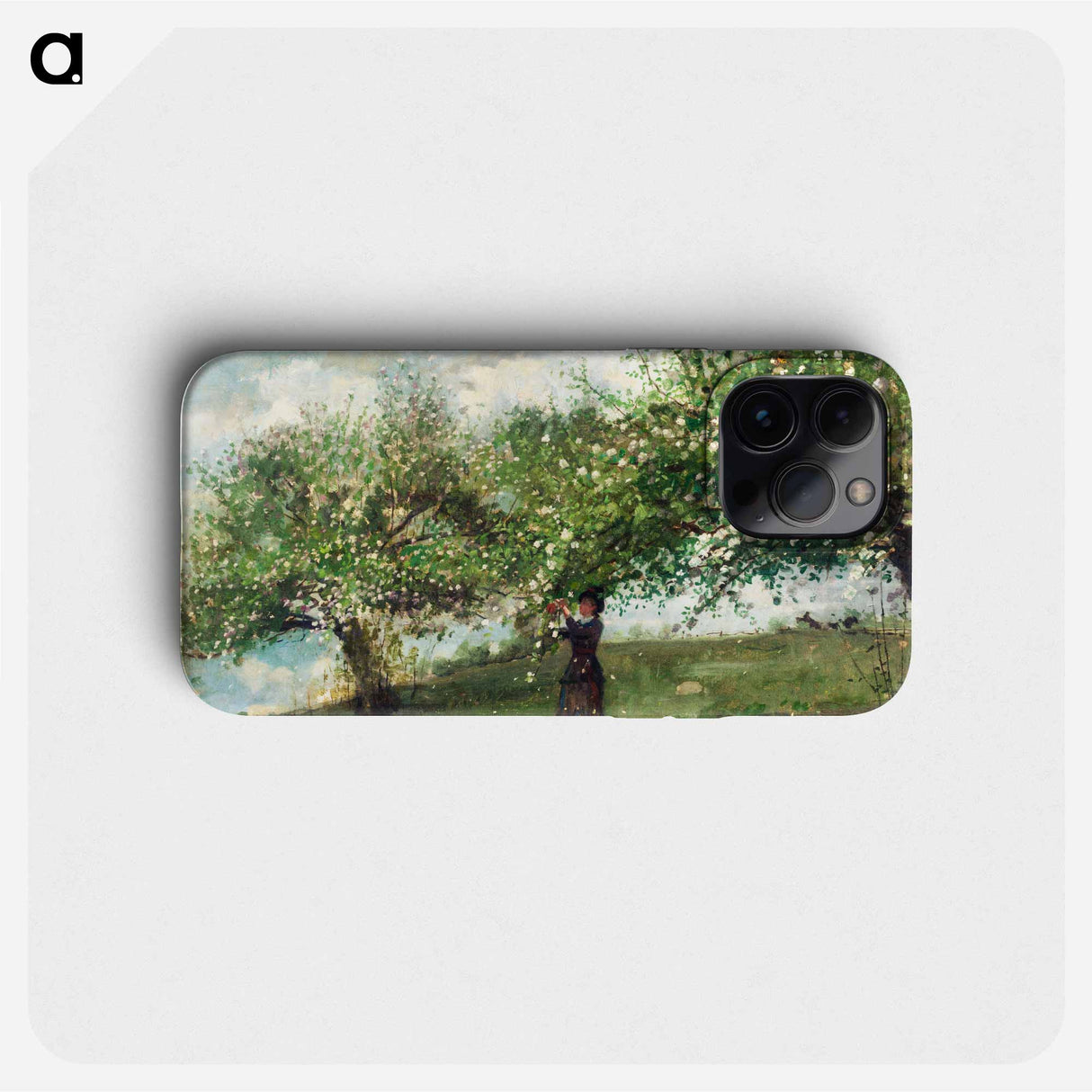 Girl Picking Apple Blossoms - ウィンスロー ホーマー Phone Case.