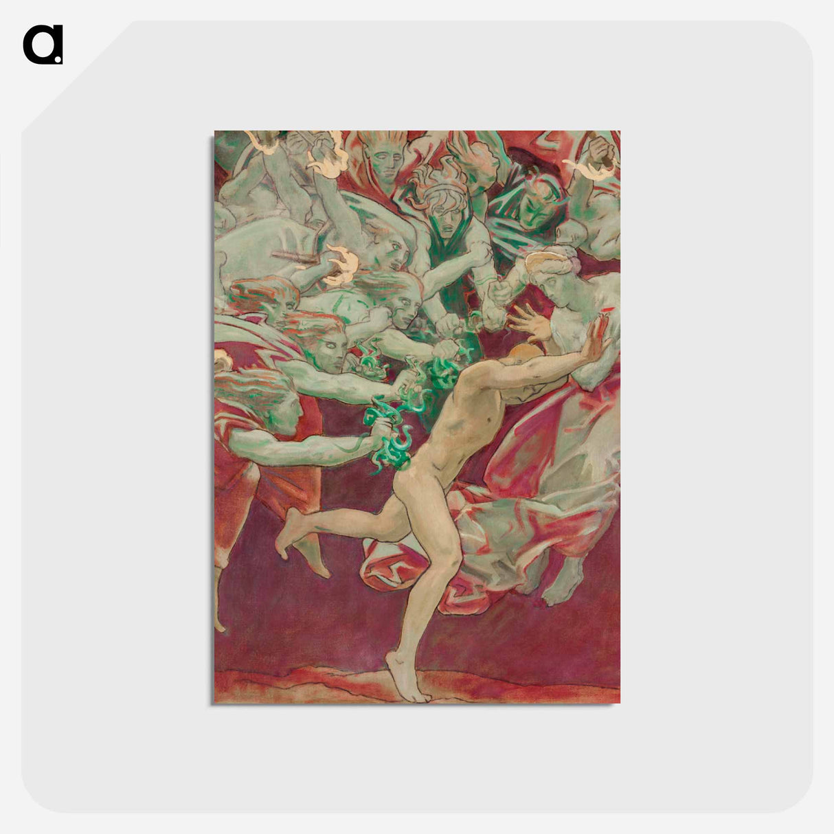 アートポストカード-Study for the Museum of Fine Arts, Boston, Murals: Orestes and the Furies
 - イェール大学アートギャラリー Postcard.
