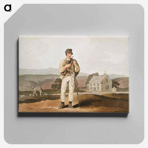 Illustration of moor guide from The Costume of Yorkshire - 19世紀のヨークシャー Canvas.