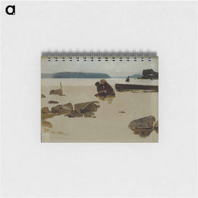 アートメモ帳-Open sea off haikko, study for boys playing on the shore - アルバート エーデルフェルト Memo.