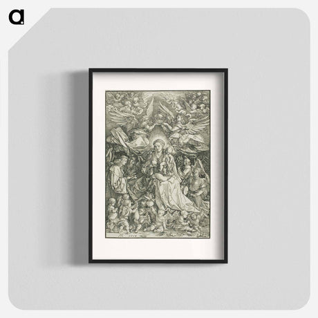 アートポスター-Madonna Queen of Angels - アルブレヒト デューラー Poster.