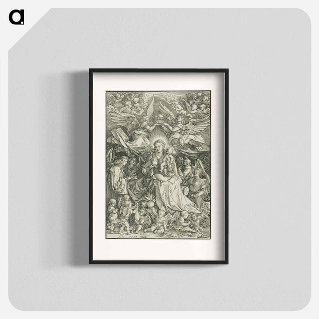 アートポスター-Madonna Queen of Angels - アルブレヒト デューラー Poster.