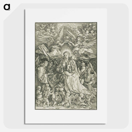 アートポスター-Madonna Queen of Angels - アルブレヒト デューラー Poster.