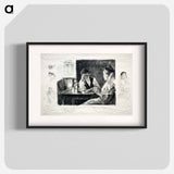 Interior of a Peasant's House; Valley of Bethmale - アレクサンドル ルノア Poster.
