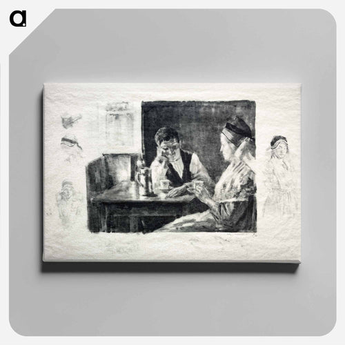 Interior of a Peasant's House; Valley of Bethmale - アレクサンドル ルノア Canvas.