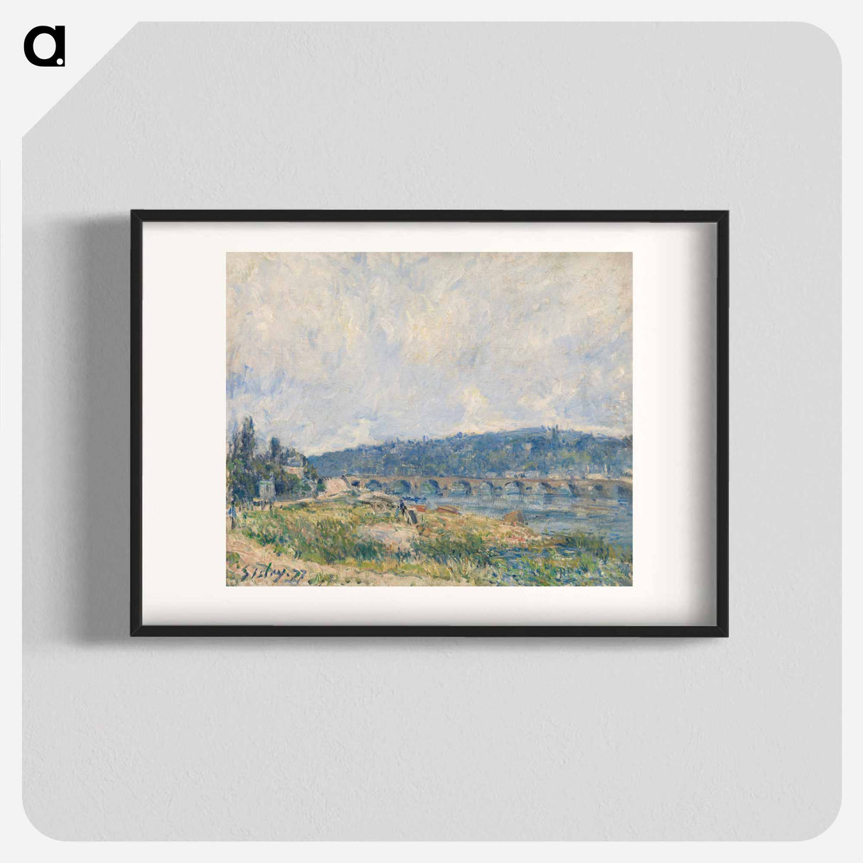 Sevres Bridge (Le Pont de Sevres) - アルフレッド シスレー Poster.