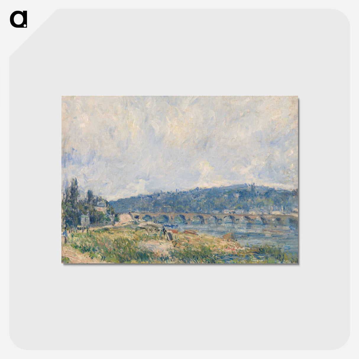 アートポストカード-Sevres Bridge (Le Pont de Sevres) - アルフレッド シスレー Postcard.
