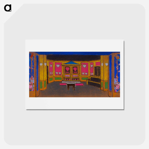 The Court of Hearts - 不思議の国のアリス Postcard.