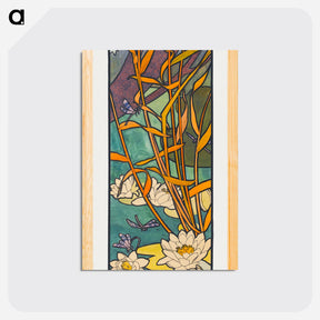 アートポストカード-Stained glass box for the Fouquet jewelry store - アルフォンス ミュシャ Postcard.