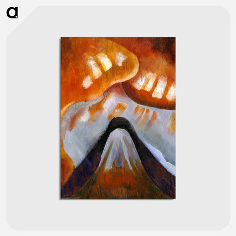 アートポストカード-Mountain and Sky - アーサー ダヴ Postcard.